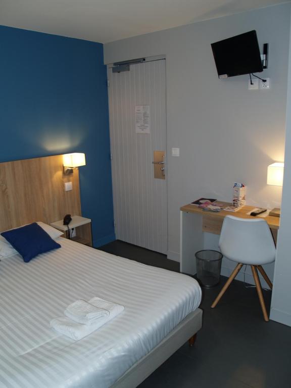 Chambre individuelle du Relais Vauban à Abbeville